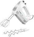 Produktbild: Bosch MFQ24200 CleverMixx Handmixer 400 W 4 Stufen (Gebürsteter Stahl, Weiß)