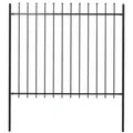 Produktbild: vidaXL Gartenzaun mit Speerspitzen Stahl 1,8 m Schwarz