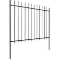 Produktbild: vidaXL Gartenzaun Woerden mit Speerspitze Stahl 181 x 150 cm Schwarz - Schwarz