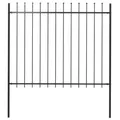 Produktbild: vidaXL Gartenzaun Woerden mit Speerspitze Stahl 181 x 150 cm Schwarz