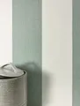 Produktbild: Newroom Vliestapete Frida Grün Tapete Streifentapete Streifen, Blockstreifen, Landhaus, strukturiert, Streifenmuster