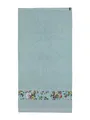 Produktbild: ESSENZA Handtuch Fleur Grün, 60x110 cm - 97% Baumwolle, 3% Polyester - Blumen Pfingstrosen Tulpen