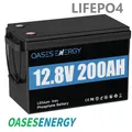 Produktbild: LiFePO4 Akku 12V 200Ah Lithium Batterie BMS für RV Solar Boat Schwarz