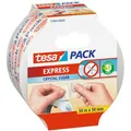 Produktbild: Tesa Packband Express CrystalClear PP kristallklar, 50mm x 66m, leise abrollbar