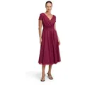 Produktbild: Vera Mont Cocktailkleid Damen im Glitzer-Look Stoff grau|rot XL (44)