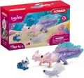 Produktbild: SCHLEICH BAYALA | Axolotl Mama und Babys 42628 | detailgetreue Figuren | tolles Geschenk für Mädchen und Jungen | wunderschöne Sammelfiguren | Spielfigur ab 5 Jahren | Set aus 3 Teilen