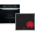 Produktbild: Siemens EQ212KD00Z Set Backofen HR214ABS0 + Glaskeramikkochfeld ET645BNA1E - Schwarz