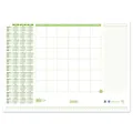 Produktbild: Ursus Schreibtischunterlage weiß/grün Papier 52,5 x 37,5 cm, 30 Blatt