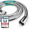 Produktbild: Engelbach® Edelstahl Duschschlauch 125cm - Brauseschlauch mit Standard Anschluss - Flexibel & Trinkwasser | Germany