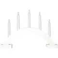 Produktbild: Lichterbogen Abbe Weiß 5 Led Kerzen Batterien + Timer B 46cm H 32cm