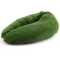 Produktbild: HOBEA-Germany Stillkissen 190 cm x 76 cm XXL Lagerungskissen Schwangerschaftskissen für Baby und Erwachsene Seitenschläferkissen Stillkissen mit Bezug aus Bio Baumwolle (Cord moosgrün)