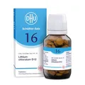 Produktbild: DHU Schüßler-Salz Nr. 16 Lithium chloratum D12 – Das Mineralsalz der inneren Reinigung – das Original – umweltfreundlich im Arzneiglas, 200 St. Tabletten