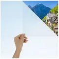Produktbild: Blumtal Fensterfolie mit Milchglas-Effekt für Privatsphäre, Fensterfolie selbsthaftend, blickdicht, zuschneidbar, UV-Schutz bei Fenstern, Duschkabinen und Co. weiß 44.5 cm x 200 cm