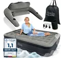 Produktbild: Luftbett für 2 Personen [Praktisches 3 in 1 System] | Kabellose Luftmatratze in 150x200 | Selbstaufblasendes Gästebett