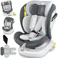 Produktbild: Kindersitz Baby Autositz Kinderautositz Isofix Top Tether 360° drehbar Gruppe 0/1/2/3 ab Geburt 0-36kg Mit Sonnenschutzdach Seitenschutz 5 Punkt