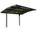 Produktbild: Carport Runddach Überdachung Unterstand Aluminium anthrazit 495x290x274cm