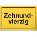 Produktbild: DankeDir 50 Jahre  Zehnundvierzig Schild  Geschenk 50. Geburtstag Geschenkide...