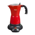 Produktbild: Elektrische Espresso-Kocher BESTRON Viva Italia 6 Tassen rot 180ml 480W - NEU