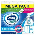Produktbild: Zewa Wisch&Weg Sparblatt, Mega Pack, 12 Packungen, weiß