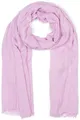 Produktbild: styleBREAKER Damen Schal Leicht & Transparent mit kurzen Fransen | Einfarbiges Halstuch für Frühling und Sommer | Weiches großes Schultertuch 188 x 100 cm, Farbe:Flieder