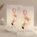 Produktbild: MeinBaby123® 10 Stück Windlichter Kindergeburtstag Mädchen - Süßer Fuchs, Rosa