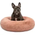Produktbild: Hundebett Aus Plüsch In Donut-form, 70 Cm Durchmesser, Rosa - Lionto