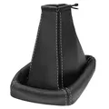 Produktbild: L&P A0012-3 Schaltsack Schaltmanschette 100% Echtleder Leder Schwarz Naht Grau Ersatzteil für Mondeo Mk3 Bj. 2003-2006