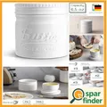 Produktbild: Porzellan-Butterbehälter mit Deckel | Wasserhaltend | Französisch elegan...