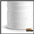 Produktbild: Porzellan-Butterbehälter mit Deckel | Wasserhaltend | Französisch elegan...