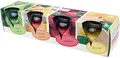 Produktbild: HS Candle Duftkerze Selection 4er Pack im Glas, lange Brenndauer und angenehmer Duft (Fruit Selection)