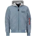 Produktbild: Alpha Industries MA-1 TT Hood Bomberjacke für Herren Greyblue