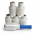 Produktbild: Freiziel® 6x Mini Rollen 10 cm Stretchfolie 23 my + Abroller (transparent)