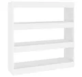 Produktbild: vidaXL Regal Bücherregal Raumteiler Weiß 100x30x103 cm