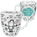 Produktbild: Sheepworld 46508 Tasse Ohne Lieblingsmensch ist alles doof, Wolke, 45 cl, B ...