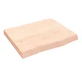 Produktbild: vidaXL Tischplatte Tischplatte 60x50x(2-6) cm Massivholz Eiche Unbehandelt (1 St)