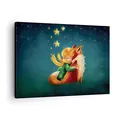 Produktbild: Bilder auf Leinwand Klein Prinz Nov Leinwandbild mit Rahmen 70x50cm Wandbilder Dekoration Wohnzimmer Schlafzimmer Küche Deko Klein Wanddeko Bild Wand Kunstdruck Art Wall Decor Canvas AA70x50-5014