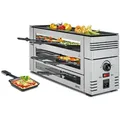 Produktbild: Spring Raclette-Grill PizzaRaclette6, Silber, Metall, 16x21.5x46 cm, Temperaturregler, Ein/Aus-Schalter, Küchengeräte, Tischgrills & Fondues, Raclette-Grills
