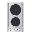 Produktbild: respekta Kochfeld Einbaukochfeld Duo Kochplatte autark 2 Platten Edelstahl, (H x B x T): 4 x 29 x 51 cm