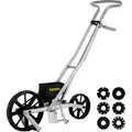 Produktbild: VEVOR Sämaschine Aluminium+ABS Handsämaschine 6xSaatplatten einreihige Drillmaschine 78-84cm Höhenverstellbar Dippelmaschine 6cm Vorderrad 5cm H...