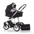 Produktbild: Coletto Kombi-Kinderwagen Leo 2 in 1 inkl. Sportsitz und umfangreichen Zubehör in 20 Farben schwarz
