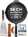 Produktbild: TECOR Gusseisenpfanne 20 cm – Geschliffen, Induktionstauglich & Langlebig