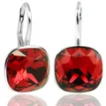 Produktbild: Ohrringe Markenkristallen Rot 925 Silber Scarlet Red NOBEL SCHMUCK