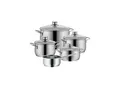 Produktbild: WMF Diadem Plus Topfset Induktion 5-teilig, Kochtopf Set mit Glasdeckel, Cromargan Edelstahl poliert, Induktions Töpfe Set unbeschichtet