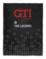 Produktbild: BRISA VW Collection - Weiche Volkswagen Kuschel-Fleece-Schmuse-Decke im VW Golf GTI Design (150x200cm/GTI The Legend/Schwarz)