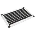 Produktbild: BoMoe Alu-Fussmatte, Silber, Metall, 60x40 cm, Teppiche & Böden, Fuß & Stufenmatten, Fußmatten und Schmutzfangmatten