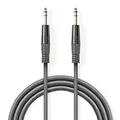 Produktbild: NEDIS Audiokabel, kompensiert, 6,35 mm, Stecker: 6,35 mm, Ma.
