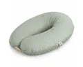 Produktbild: SEI Design Stillkissen Musselin GOTS & Teddyplüsch, Faserbällchen, IGR, Mint, 190x35, Schwangerschaftskissen mit Bezug, 1-tlg., Schwangerschaftskissen mit Bezug, Bezug Musselin Baumwolle
