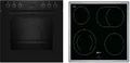 Produktbild: Neff EDX4B0 N30/N50 A+ Einbauherdset mit Elektrokochfeld (E1CCD2AK3 + M13R42N2), 60 cm breit, 71 L, 7 Heizarten, schwarz