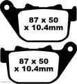 Produktbild: Bremsbeläge EBC FA387 Blackstuff Aramid Bremsbelag mit ABE