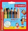 Produktbild: STABILO Buntstift STABILO Buntstifte woody 3in1, 6er Set mit Spitzer